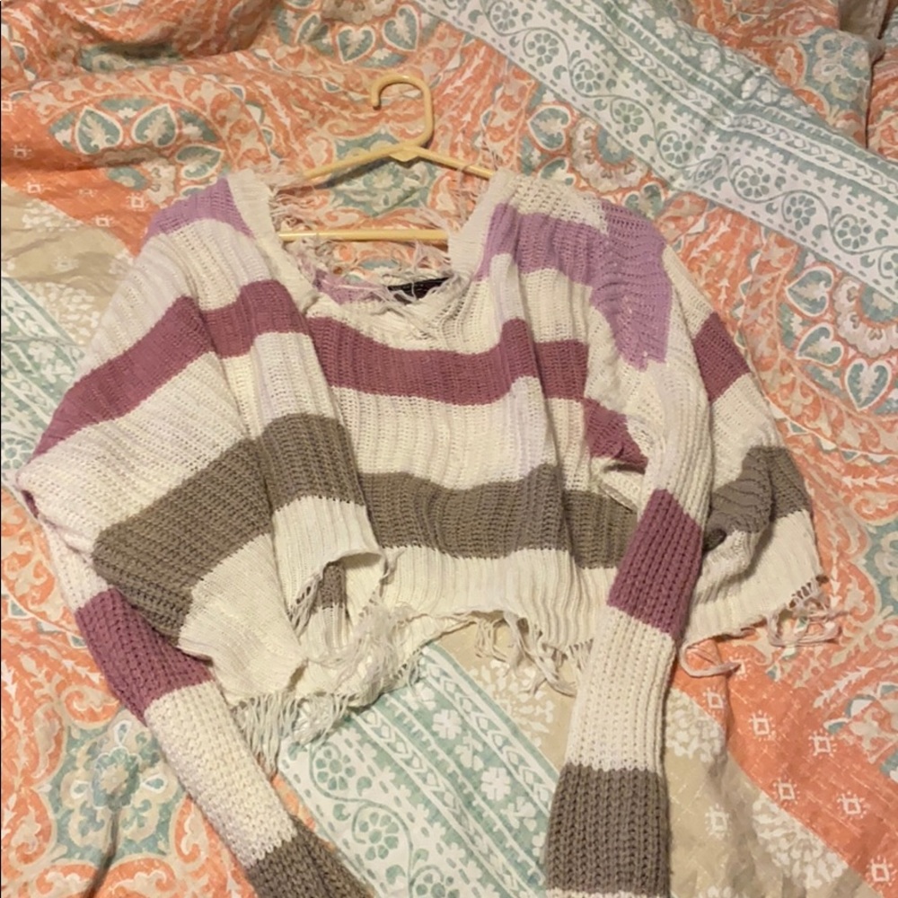 Cute crop top sweater